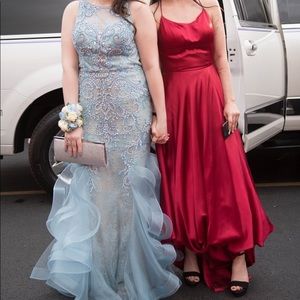 Prom Dress Size Eight Light Blue